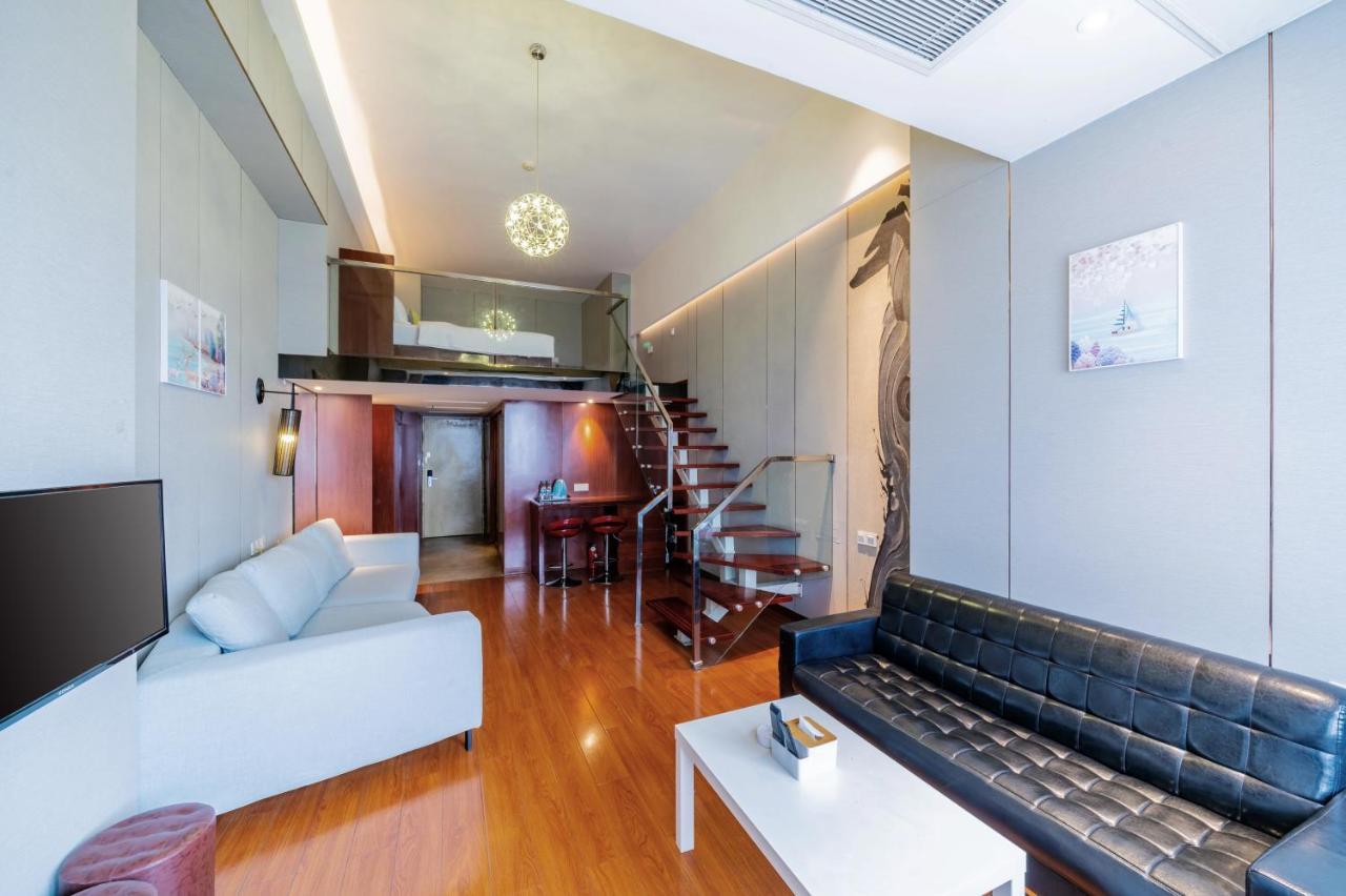 April Fair Duplex Apartment Guangzhou South Railway Station Ao Yuan Yue Shi Dai Branch Exterior foto